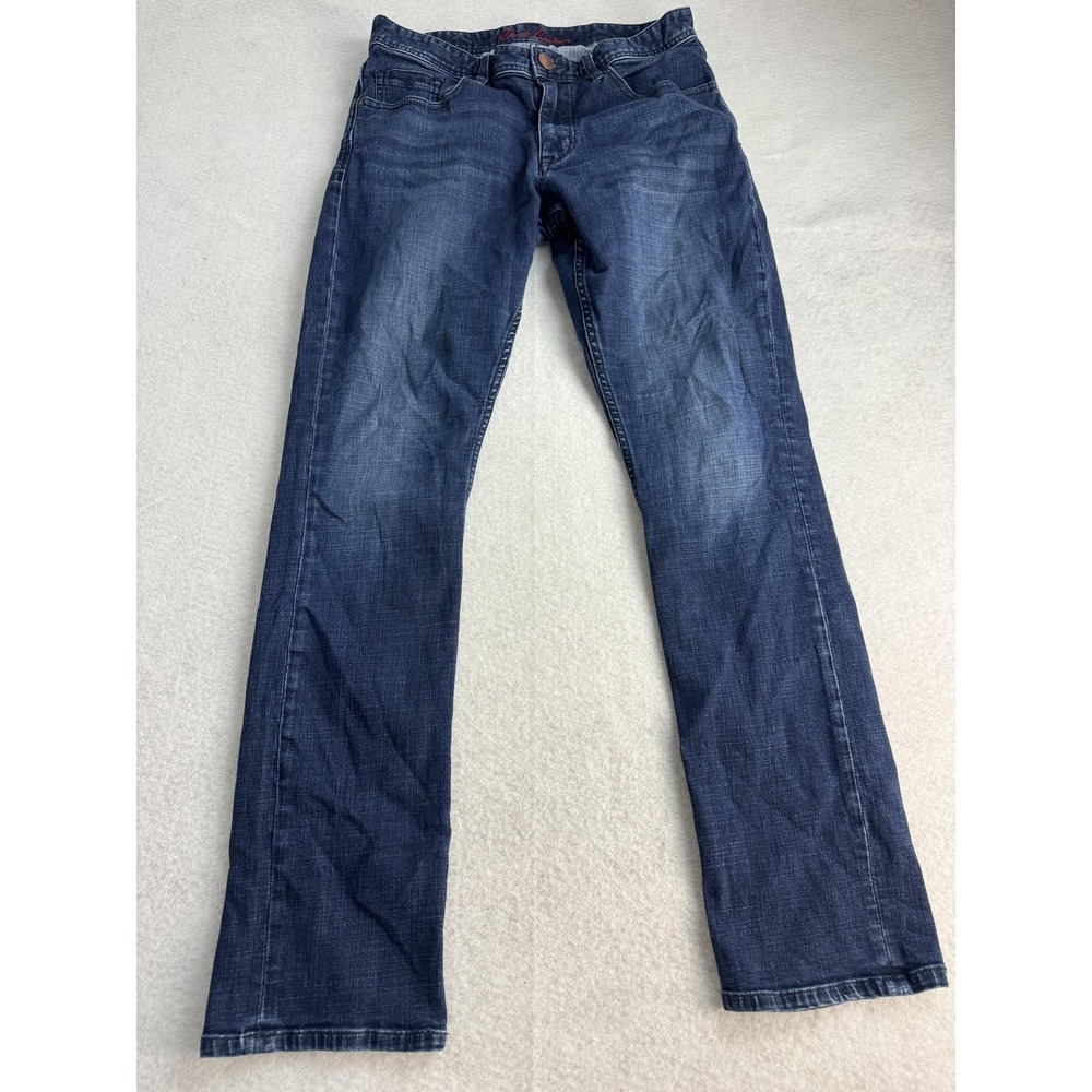 Robert Graham Jeans Mens 32x32 Blue Medium Wash Straight‎ Stretch Denim Casual